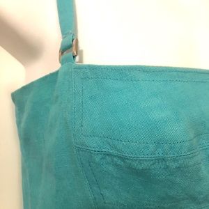 Gorgeous HUGO BOSS Authentic Aqua Linen Dress